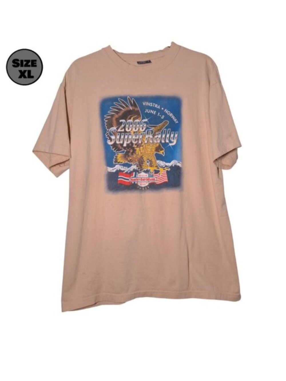 Harley-Davidson Lazy Boyz Oslo, Norway 2006 SuperRally USED Shirt (STAINING, XL)
